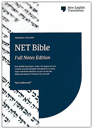 NET Bible, Full-Notes Edition, Leathersoft, Teal, Thumb Indexed, Comfort Print, Box Case